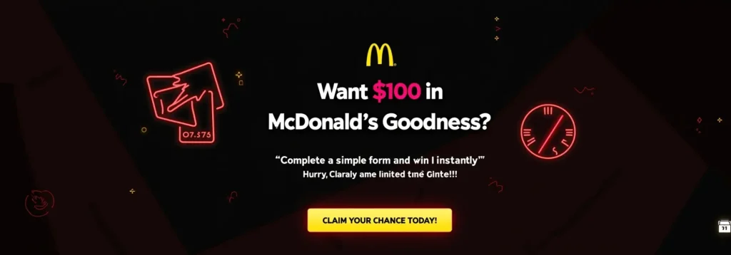  $100 McDonald's Gift Card