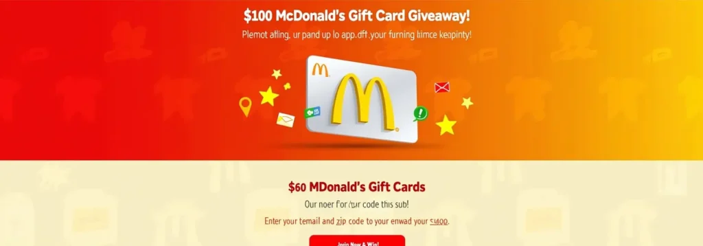  $100 McDonald's Gift Card