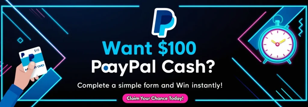 $100 PayPal Gift Card