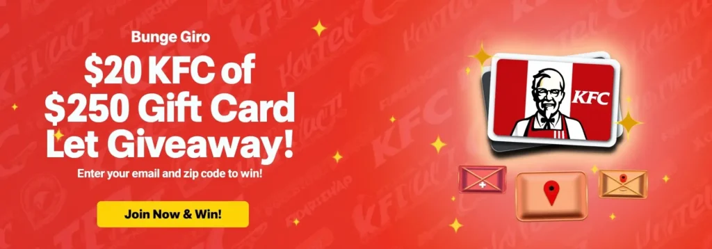 $250 KFC Gift Card