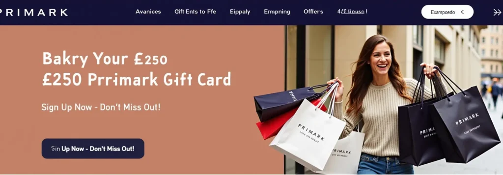 £250 Primark Gift Card 
