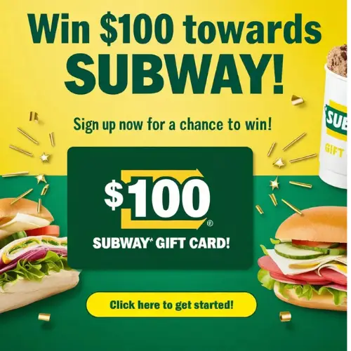 Subway $100 gift cards.